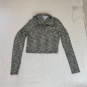 Stylish Multicolor Patterned Crop Top